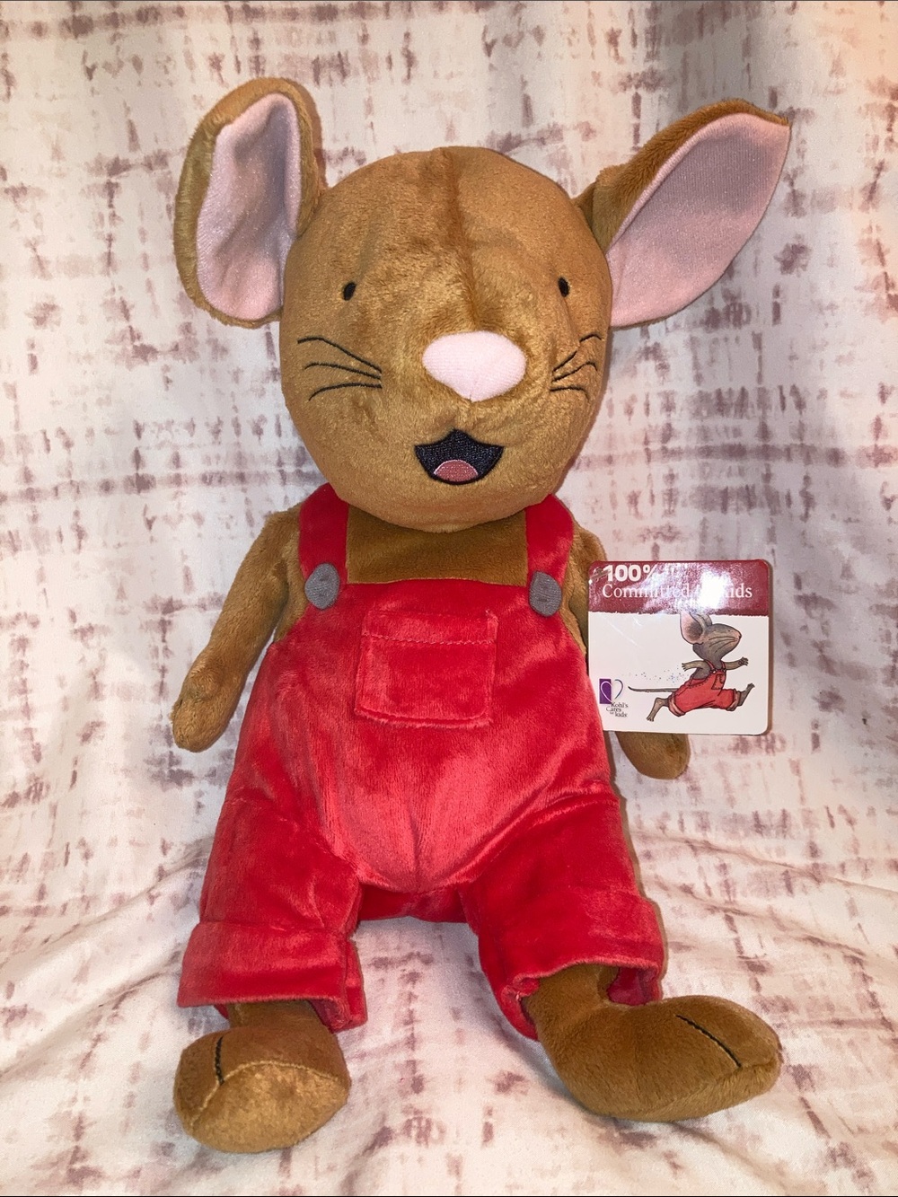 Kohls Cares Mouse Plush 14" Red Pants If You Give A Mouse A Cookie New